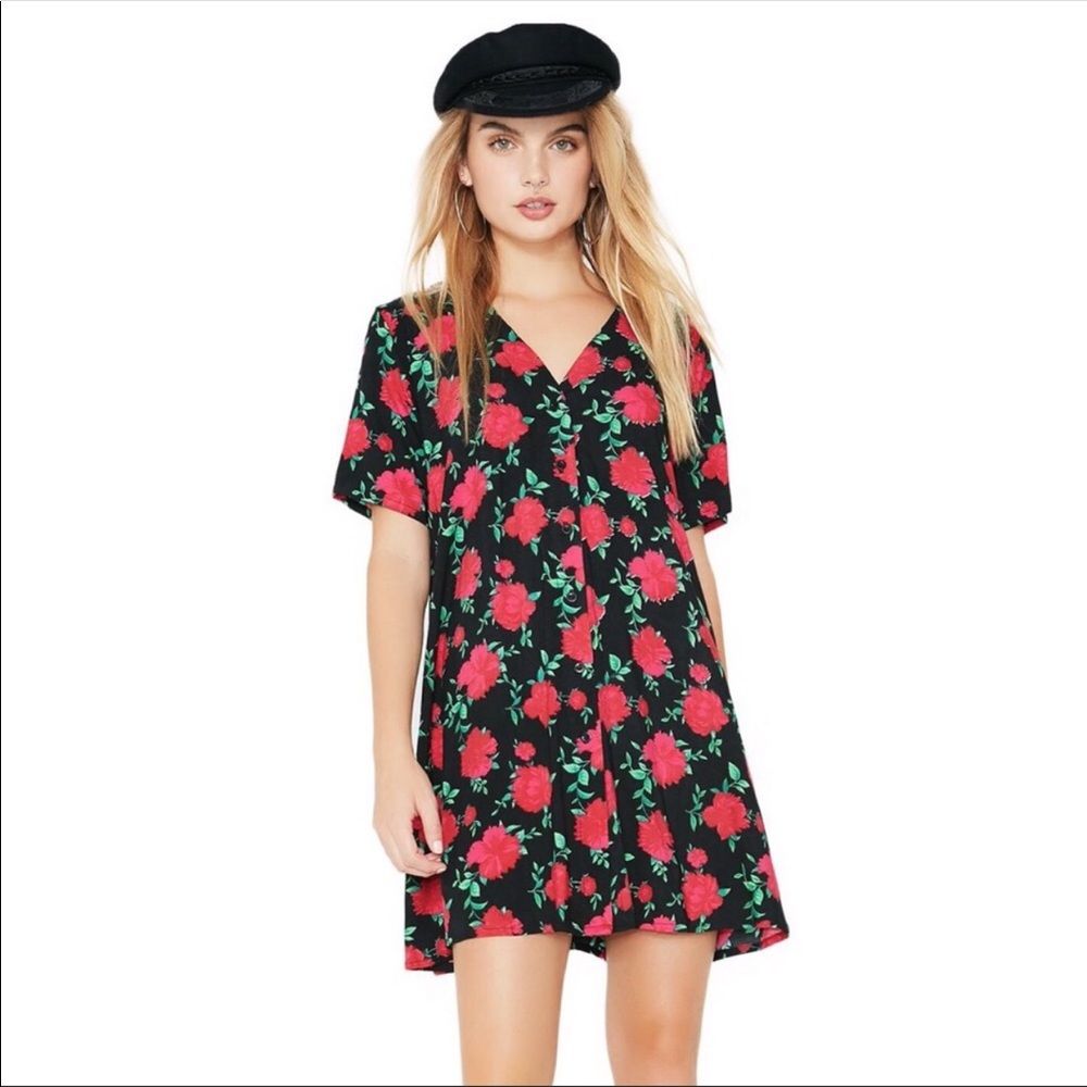 90s Valeria Rose Crosena Babydoll Dress